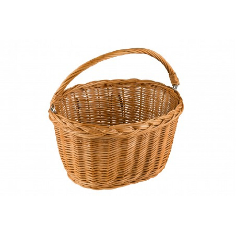 Prútený košík na riadidlá